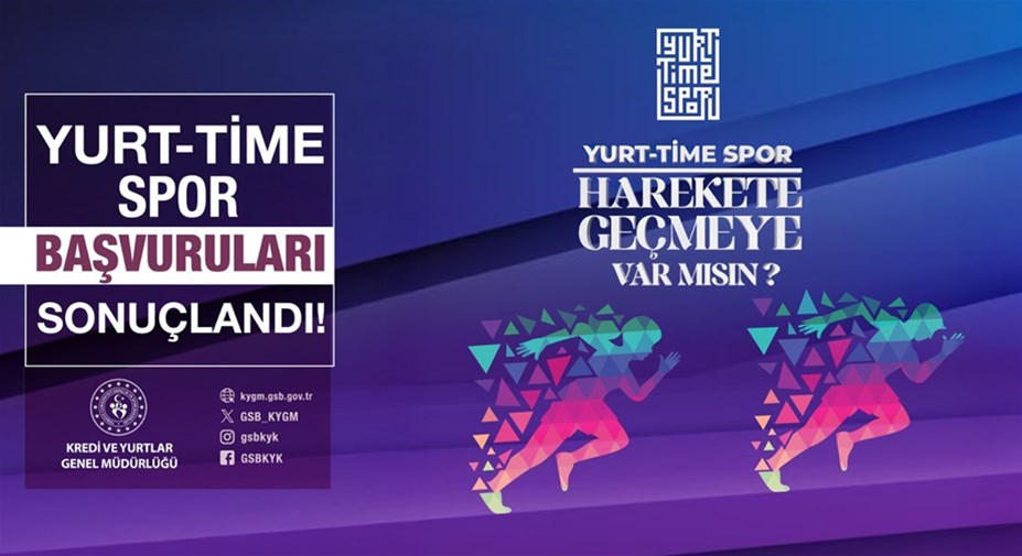 Yurt-Time Spor Başvuruları Sonuçlandı