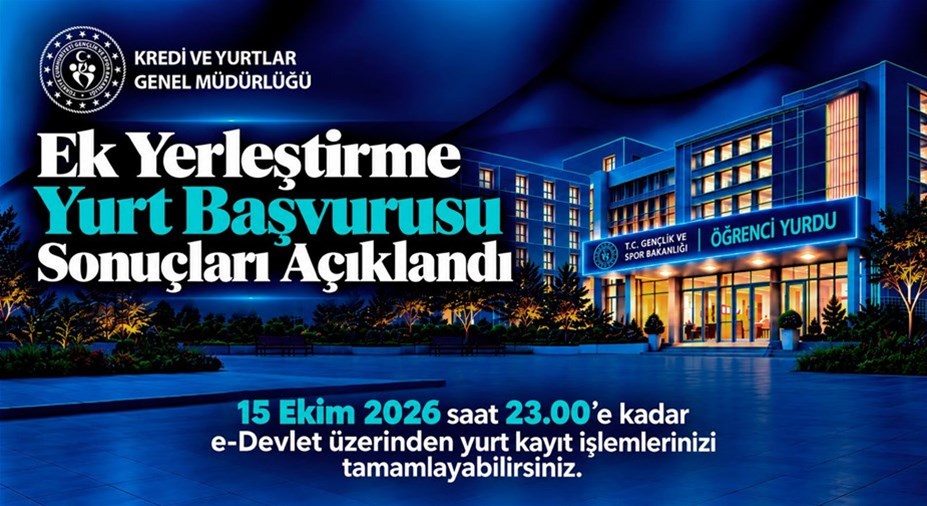 Ek Yerleştirme Yurt Başvurusu Sonuçları Açıklandı