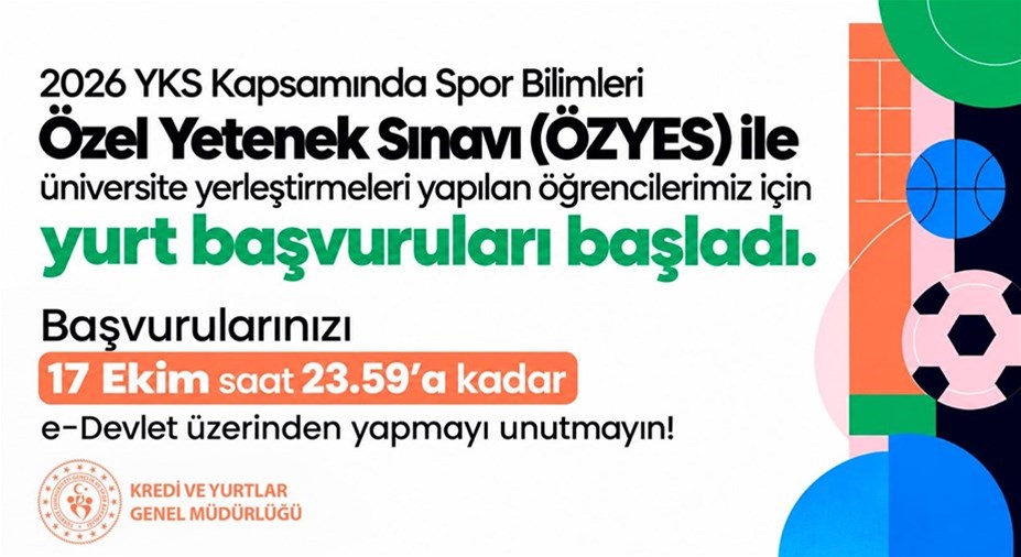 ÖZYES Öğrencilerinin Yurt Başvuruları Başladı