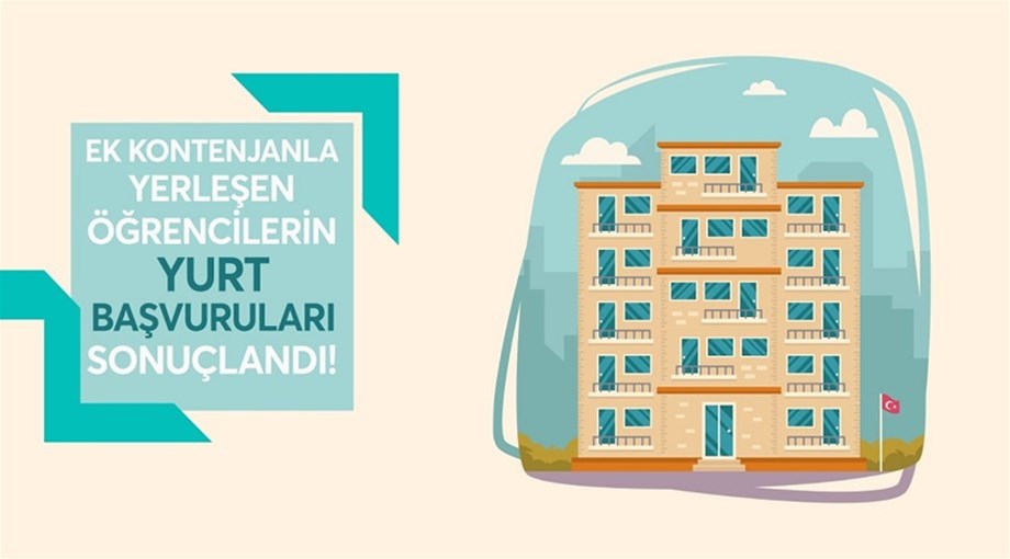 Ek Kontenjan ile Yerleşen Öğrencilerin Yurt Başvuru Sonuçları Açıklandı